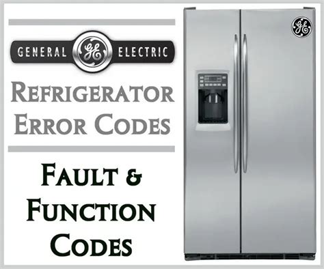 ge profile refrigerator error codes